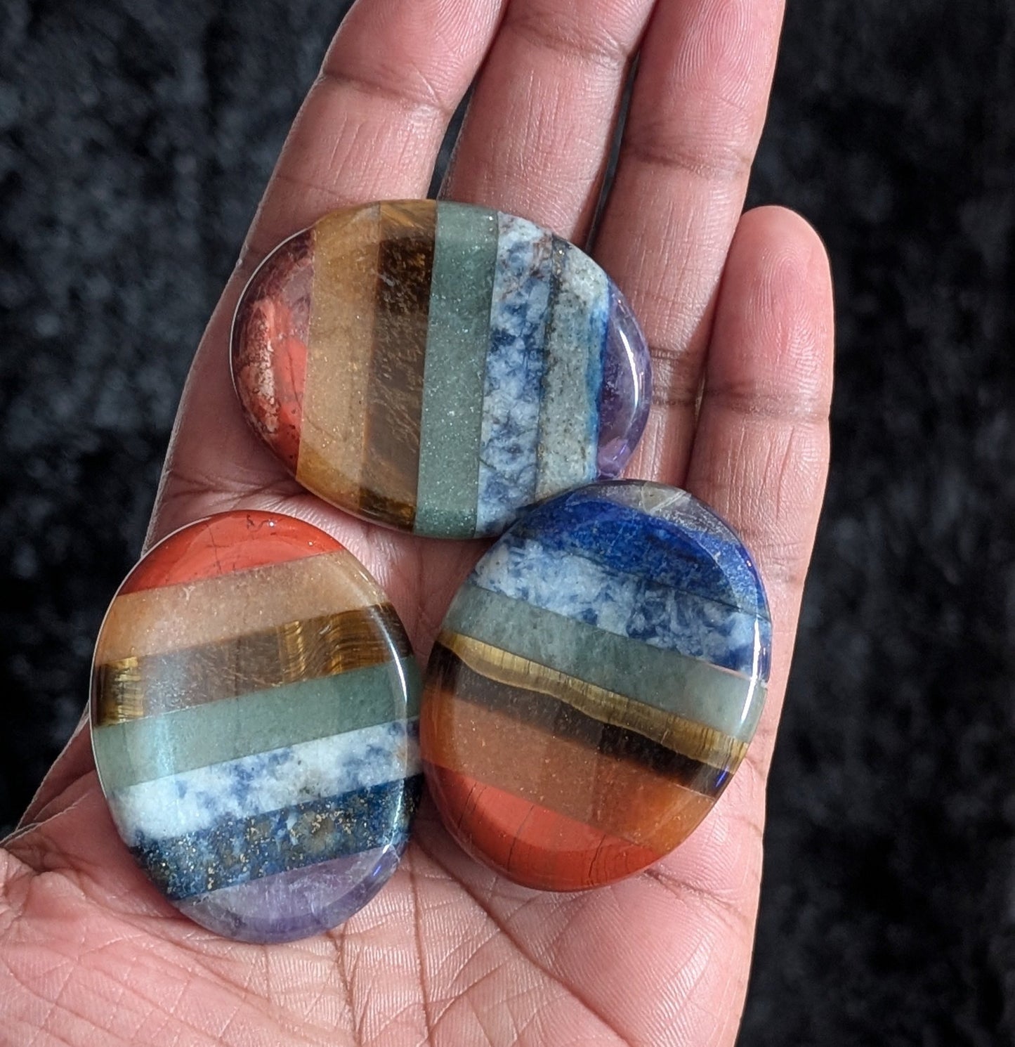 7 Chakra Worry Stone