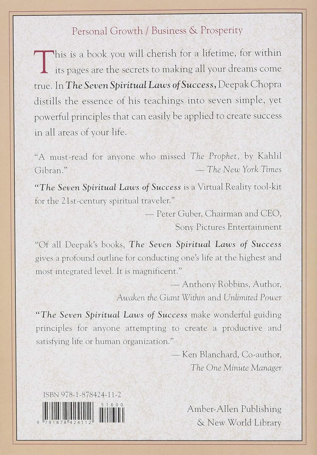 Seven Spiritual Laws of Success