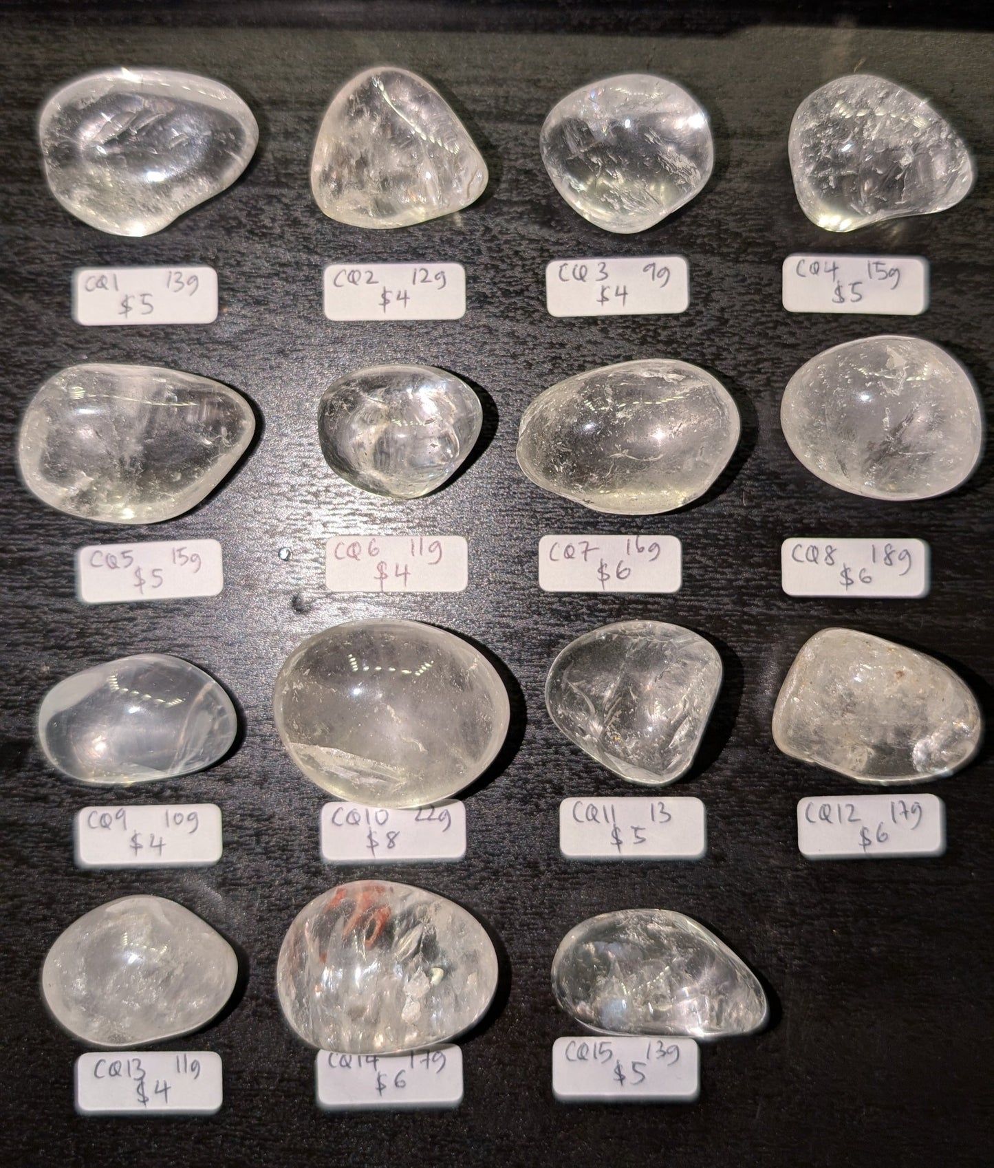 Clear Quartz Tumbles