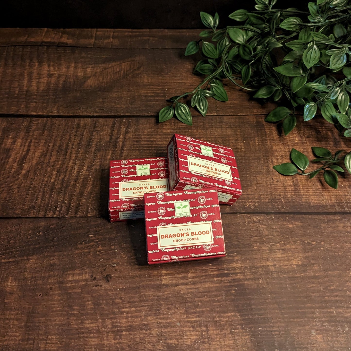 SATYA - Dragon's Blood Cone Incense - Maya Candle Co