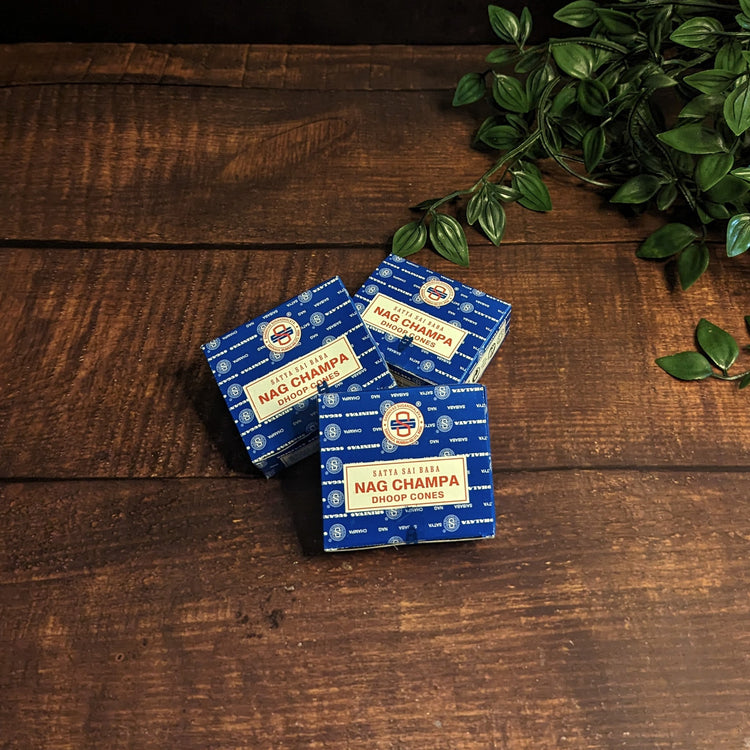 SATYA - Nag Champa Cone Incense - Maya Candle Co
