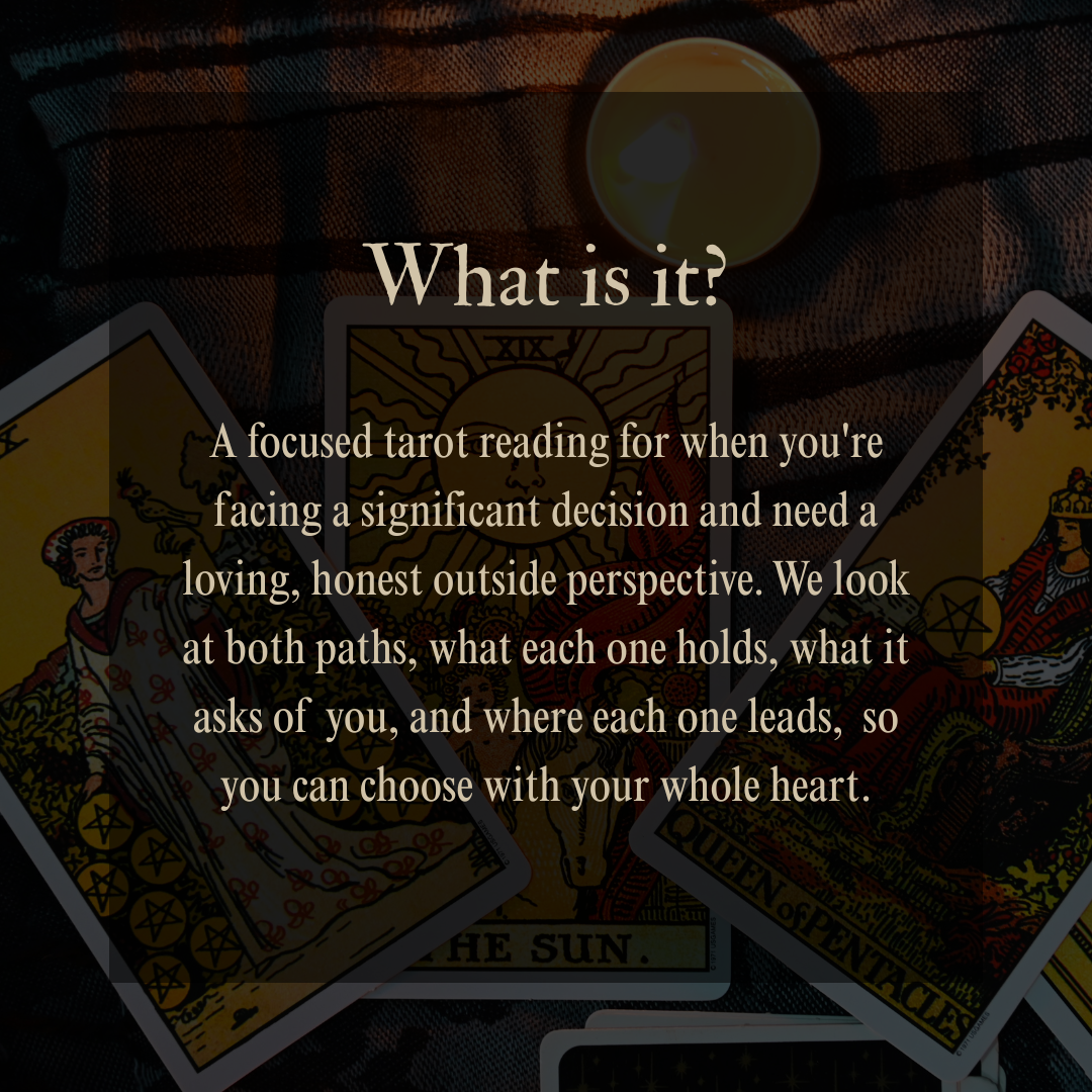 Crossroads Reading - Tarot for Decisions & Turning Points (Voice Note + PDF Summary)