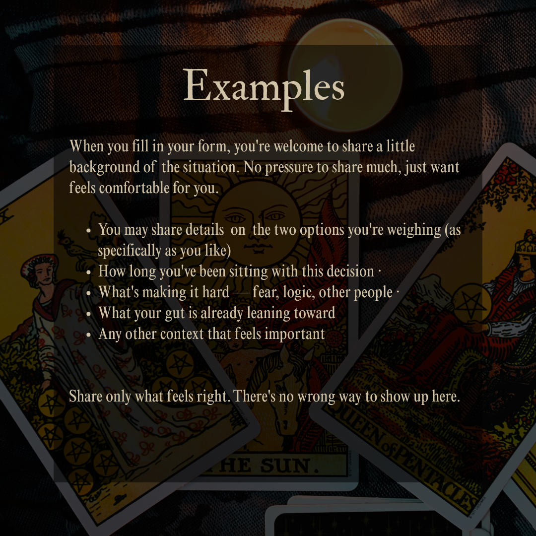 Crossroads Reading - Tarot for Decisions & Turning Points (Voice Note + PDF Summary)