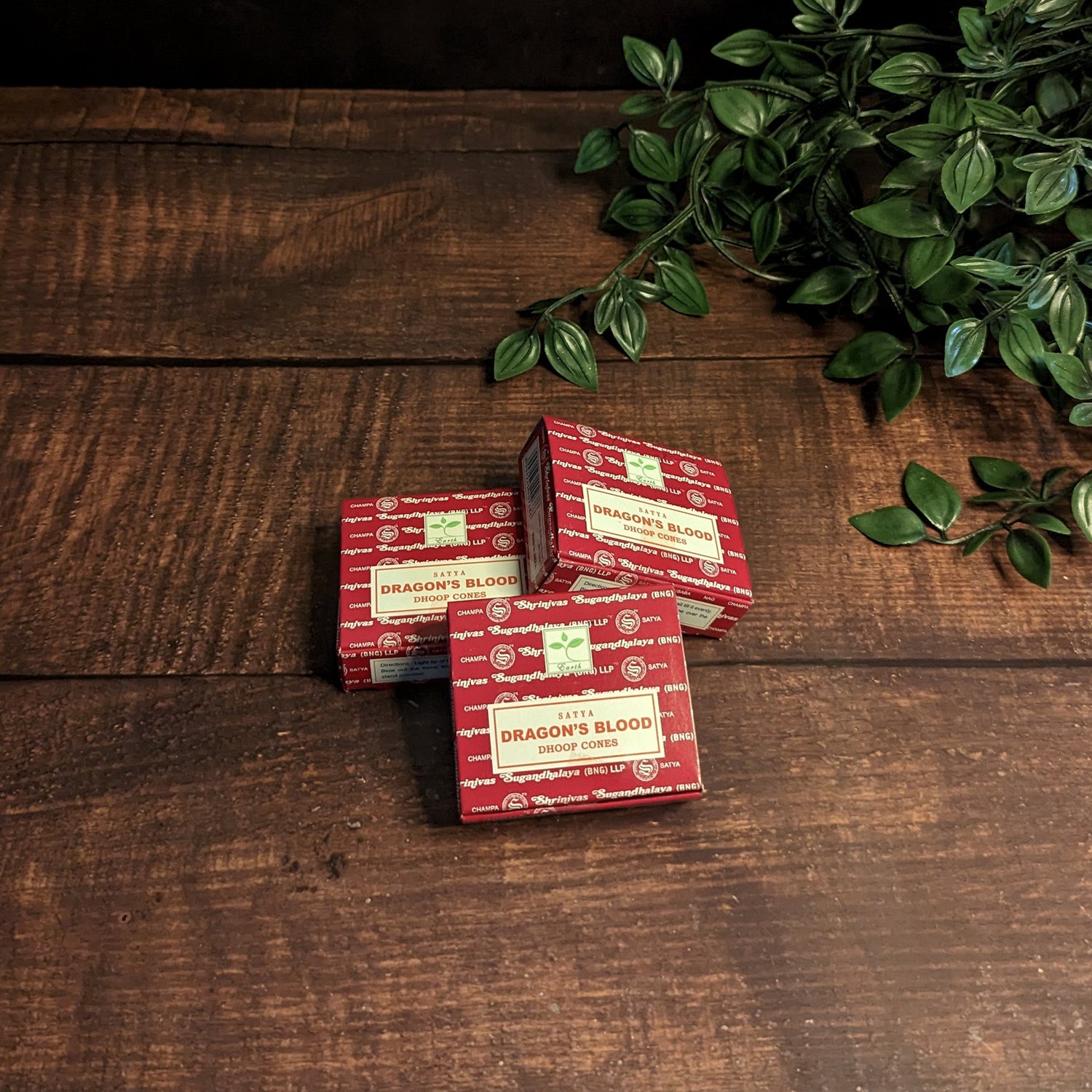 SATYA - Dragon's Blood Cone Incense - Maya Candle Co