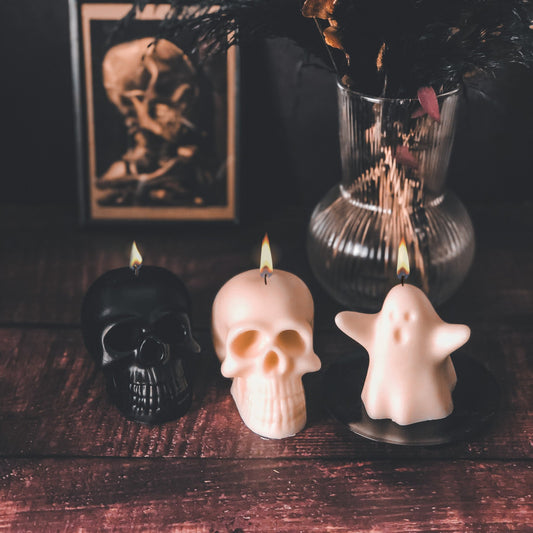 Skull / Ghost Candle - Maya Candle Co